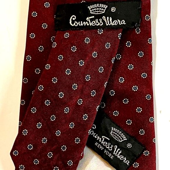 Vintage Countess Mara Classic Print Tie - Picture 3 of 4